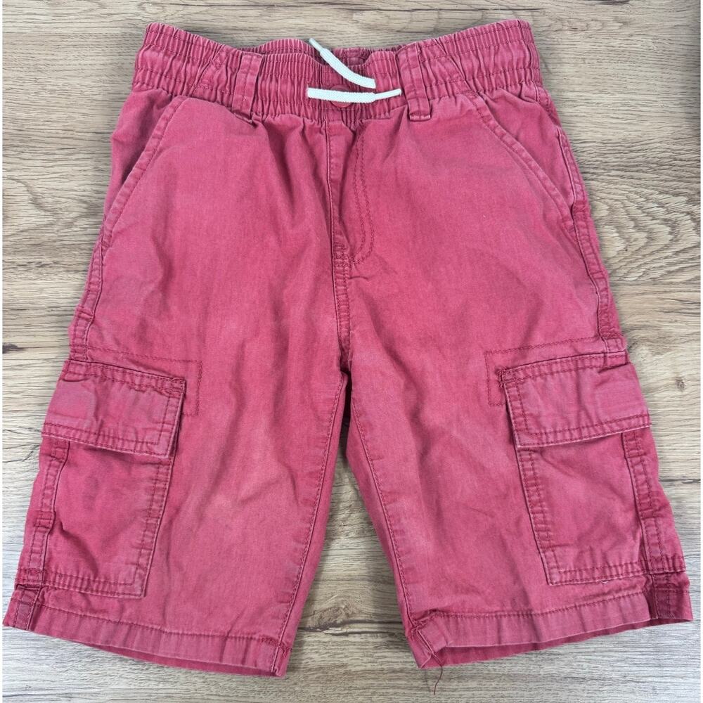 The Children's Place Boys Red Cotton Shorts Size 7 Draw String